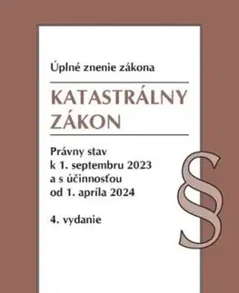 Katastrálny zákon. Úzz, 4. vydanie, 9/2023