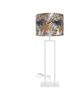 Dekoria Stolová lampa White Parot 78cm, 30 x 78 cm