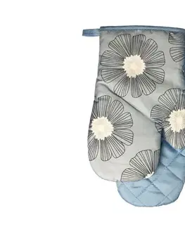 MAKRO - Chňapka s magnetom Flower II 2ks šedý kvet
