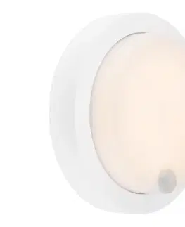 Brilo - LED nabíjateľné vonkajšie nástenné svietidlo s pohybovým senzorom LED/4W/5V 4400 mAh IP44 biele 3765016