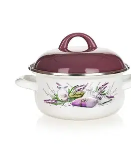 Banquet LAVENDER smaltovaný kastról 22 cm, pr. 22 cm
