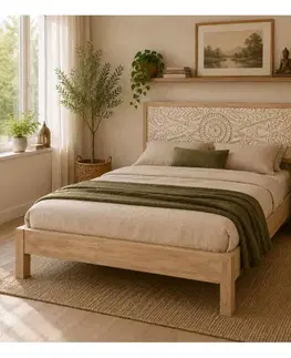 Posteľ Sita 180x200 indický masív mango