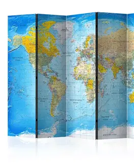 Paraván World Classic Map Dekorhome