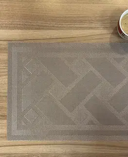 Podložka Deluxe pod tanier Kendrick svetlo hnedá 35x45cm TiaHome