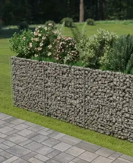 Gabiónový vyvýšený záhon pozinkovaná oceľ Dekorhome