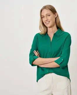 Džersejová piqué blúzka, zelená