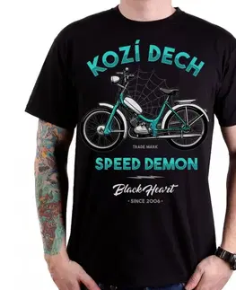 BLACK HEART Kozí dech čierna - M