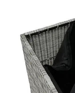 DEOKORK Box na podušky SEVILLA 82 x 82 cm (sivá)