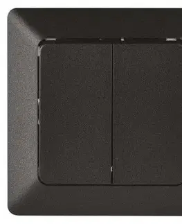 EMOS VYPÍNAČ č.6+6 (5B) IP20 ANTHRACITE