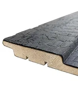 Fasádne palubovky profil Z OPAĽOVANÝ SMRK 20 × 120 × 3000 mm | carbon