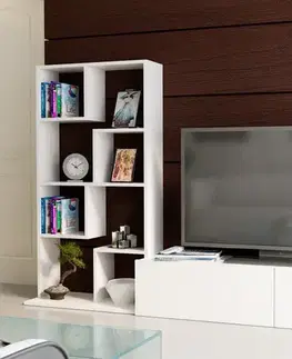 TV skrinka / Obývacia stena Bare - White