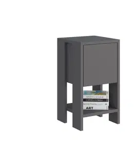 Nočný stolík Ema - Anthracite, Anthracite