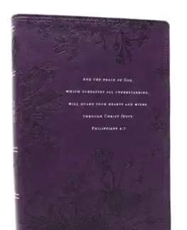 Peace of God Bible: Discover and Experience God's Shalom Throughout the Bible (NKJV, Purple Leathersoft, Red Letter, Comfort Print) - PhD Johnston