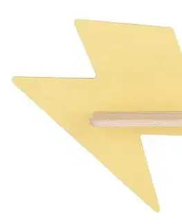 5W LED nástenná lampa pre deti žlté blesky Blesk