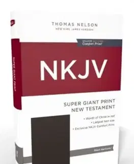 NKJV Super Giant Print New Testament, Hardcover, Red Letter, Comfort Print - Thomas Nelson