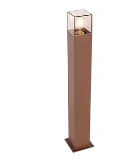 Priemyselná vonkajšia stojaca lampa hrdzavohnedá 70 cm IP44 - Denmark