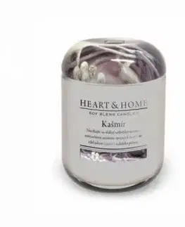 Veľká sviečka Heart & Home Kašmír, 340g