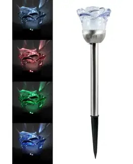  LED RGB Solárne svietidlo ROSE LED/1,2V 100 mAh IP44 312198