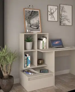 KONDELA Nereo New písací stôl kašmír
