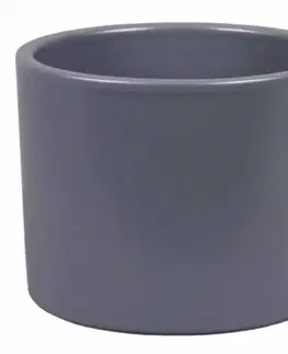 Obal na kvetináč ZEUS PALETE keramický tmavosivý matný 13 cm