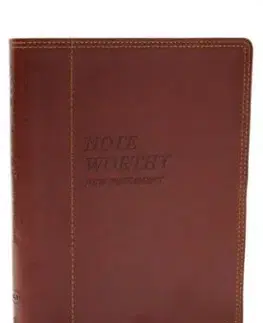 NoteWorthy New Testament: Read and Journal Through the New Testament in a Year (NKJV, Brown Leathersoft, Comfort Print) - Thomas Nelson