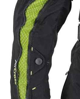 W-TEC Aircross bunda čierna-fluo žltá - 3XL