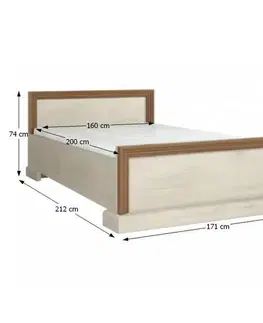 Posteľ ROYAL 160x200 Tempo Kondela