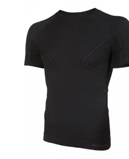 Brubeck Active Wool s krátkym rukávom Black - M