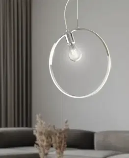 Závesná lampa APETI SKIROS 1xE27 + LED 12W chróm