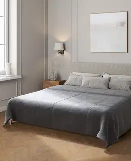 Dekoria Zamatový prehoz Velvet, Mørkegrå, Velvet, 704-12