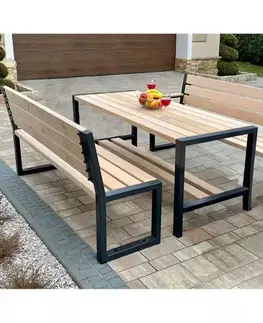 Komplet moderný 2 s opierkami natural