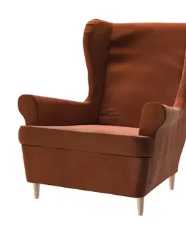 Dekoria Poťah na kreslo Strandmon, Terracotta, Velvet, 704-33