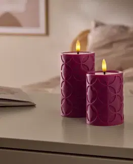 LED sviečky z pravého vosku, 2 ks