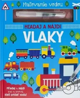 Maľovanie vodou - Vlaky