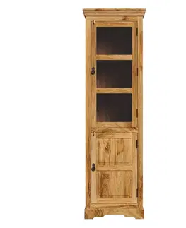Vitrína Guru 60x200x45 z mangového dreva