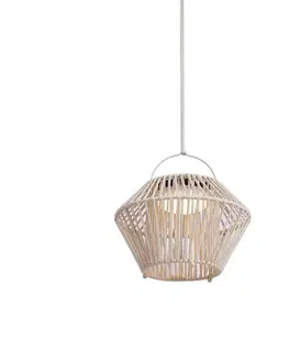 Boho stolná lampa béžová vrátane LED 3-stupňové stmievanie IP54 solárne nabíjanie - Duco
