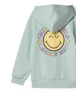 Detská mikina s kapucňou SMILEYWORLD® s počesanou vnútornou stranou