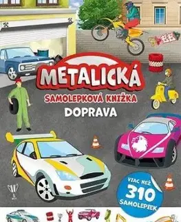 Metalická samolepková knižka - Doprava