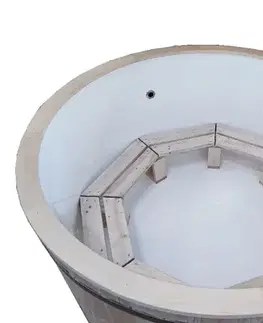 DEOKORK Drevená kaďa s vložkou Hot tub (900L)