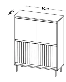 Komoda SWING KM-2 Halmar