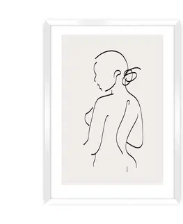 Dekoria Plagát Body Line I, 50 x 70 cm, Ramka: Biała