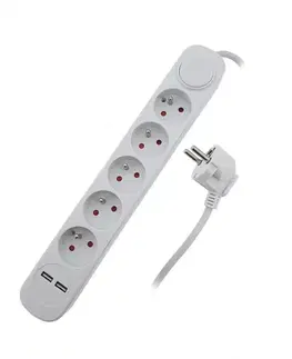 Predlžovací kábel 1.5M 5X FRENCH USB