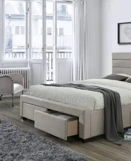 Posteľ KAYLEON 160 s úložným priestorom Halmar