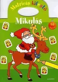 Matricás kifestő: Mikulás