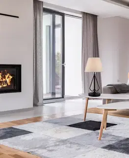 Stolová lampa Morley Ledea v čiernej/bielej farbe