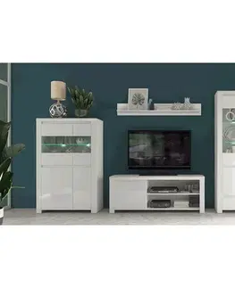 KONDELA Lindy 150 polica biela