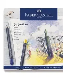 Pastelky Faber-Castell Goldfaber plechová krabička 24 ks