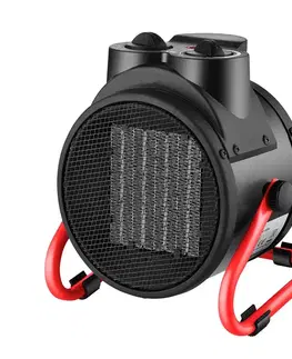 NABBI NB-03R 3000 W dielenský elektrický ohrievač čierna / červená