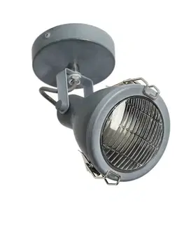 Nástenná lampa Crodo E14 sivá