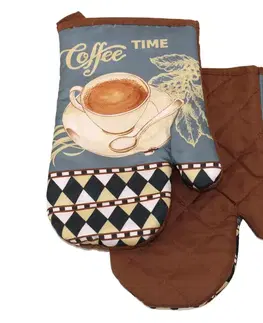 MAKRO - Chňapka kuchynská COFFE s magnetom 2ks, dekor Coffe Time